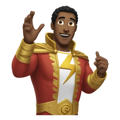 shazam explaining something with moving hand  sticker