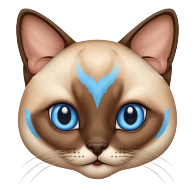 
Siamese cat face sticker