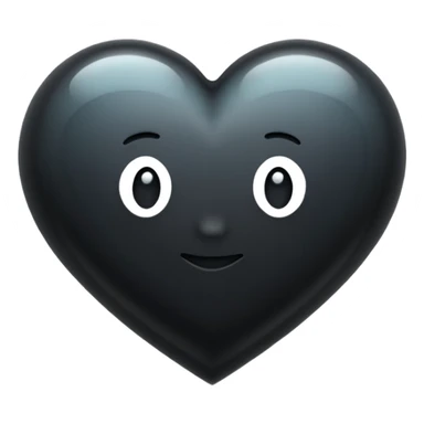 Please make the thought bubble 💭 bigger than the black heart 🖤 inside it.” sticker