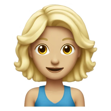 blonde girl partying  sticker