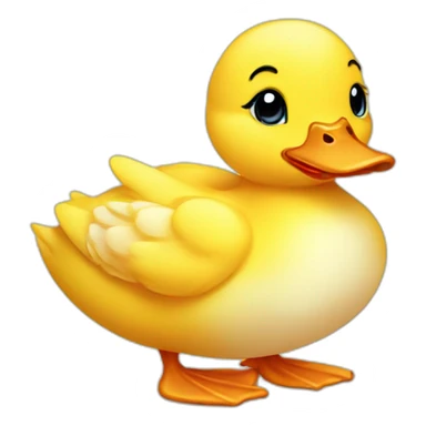 cute baby duck sticker