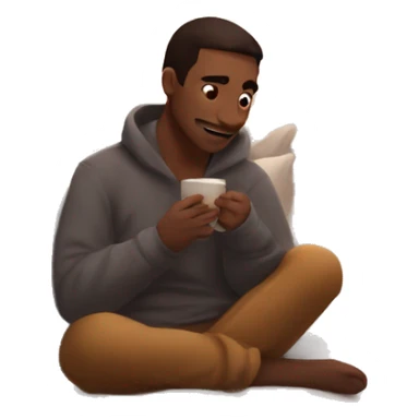 Cozy fall morning no person  sticker