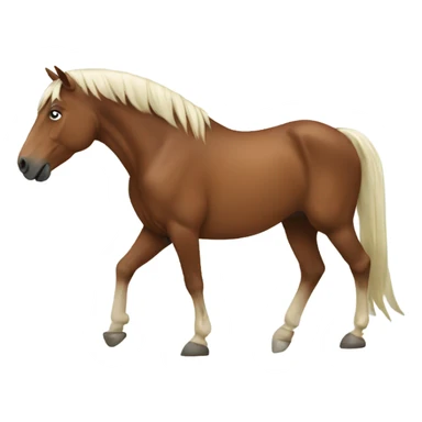 Horse with feet sticker