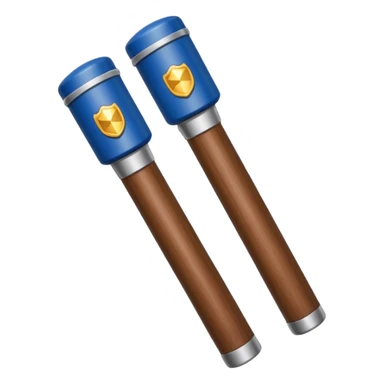 two police baton sticker
