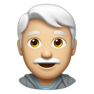 un papa qui boit du lait sticker