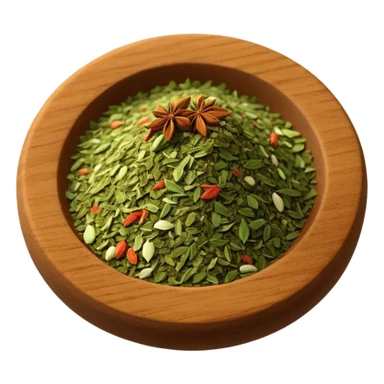 small pile of Italian seasoning, simple, clear sticker