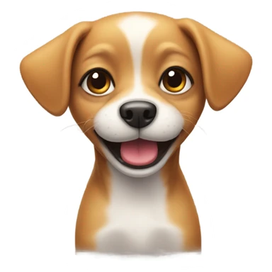Small dog with mischievous smirk sticker
