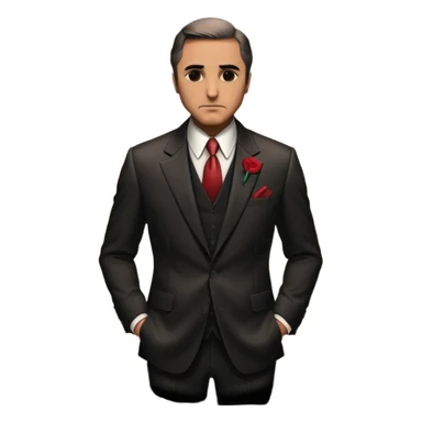 the godfather, mysterious silhouette sticker