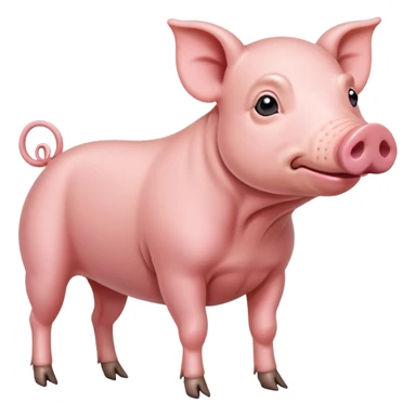 A skinny muscular pig sticker