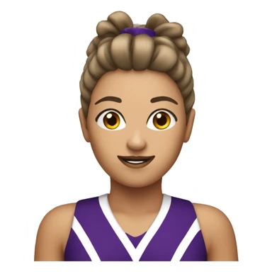 cheerleader with pompoms sticker