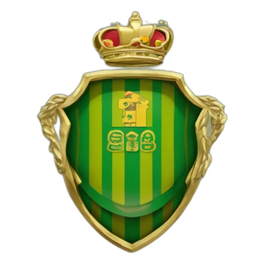 escudo real betis balompie de oro sticker