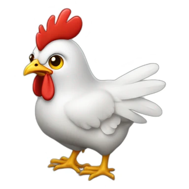 Chicken vs cia sticker