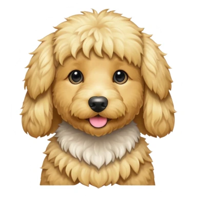 Golden doodle blonde dog sticker