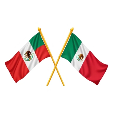Mexican and Portuguese flag sticker