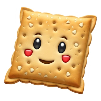 un tas de crackers carré aux graines sticker