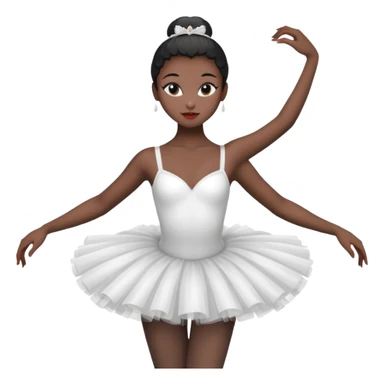 Black swan ballerina emojie sticker