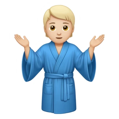 cübbe giyen takkeli skallı bir insan emojisi sticker