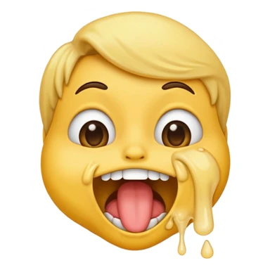 exaggerated expression puking face emoji sticker