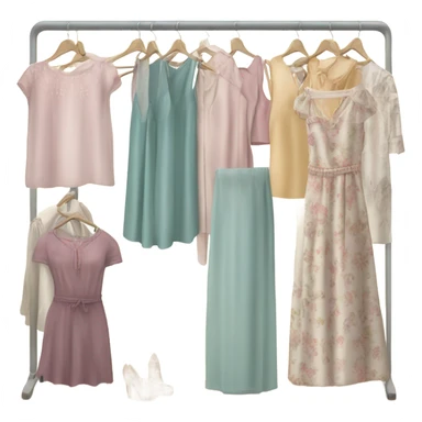 Clothing rack feminine  sticker