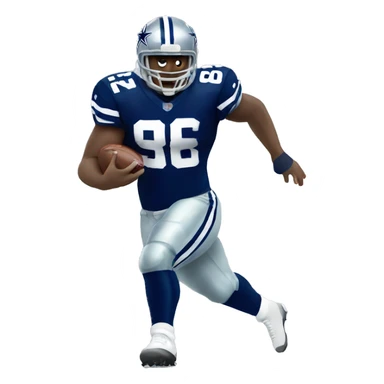NFL football player, Dallas cowboys, tackle sticker