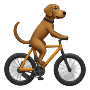 Un labrador noir qui fais du vélo  sticker