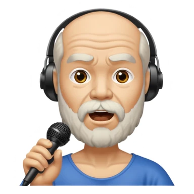 Socrates singing with micro sticker