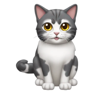 Merlin transformated a cat sticker