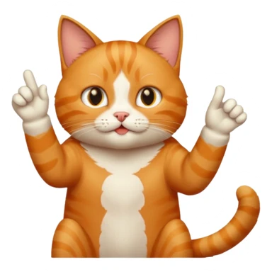 cat flipping me off sticker