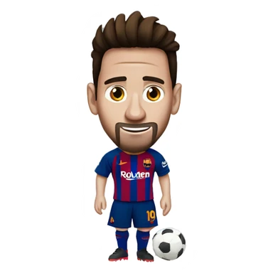 messi de barcelona sticker