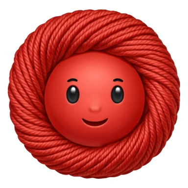 red ball of yarn sticker