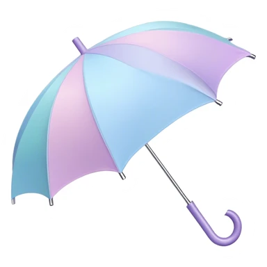 
pastel children's umbrella sticker