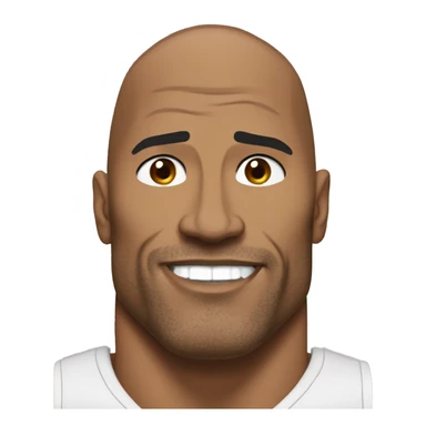 dwayne jonson the rock sticker