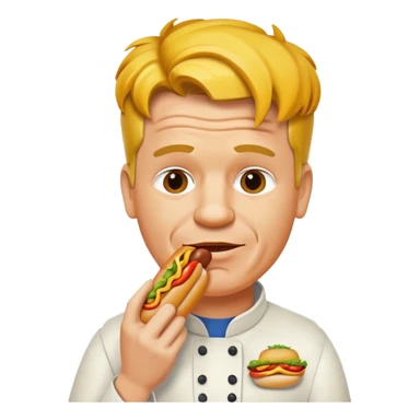 gordon ramsay eat hotdog sticker