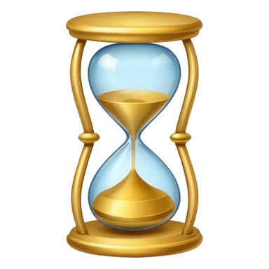 a mix between two emojis - hourglass morphing into checkmark  sticker