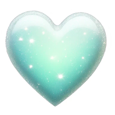 heart with white sparkles sticker