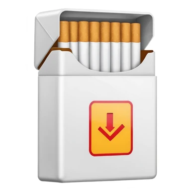 pack of cigarettes sticker