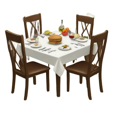 Dinner table sticker