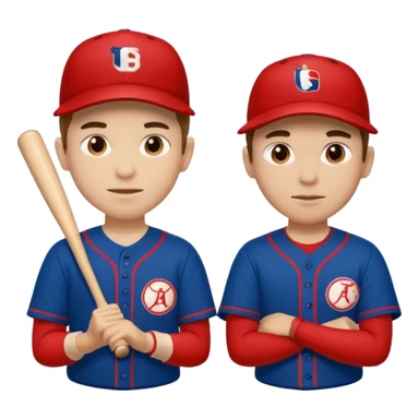 quiero dos equipos enemigos de baseball  sticker