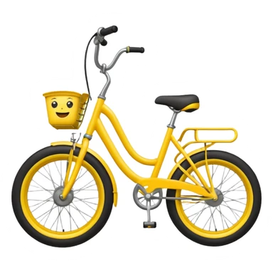 Emoji on a se bike wheeling sticker