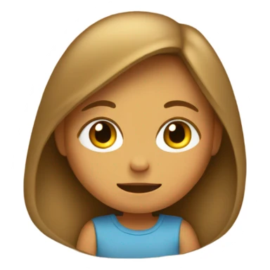 Tiny tan girl in a pocket sticker