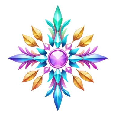 Epic divine legendary complex detailed iridescent gradients aesthetic-scenery-Decorations sticker