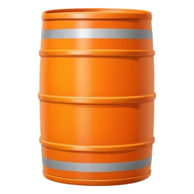 orange road construction barrel sticker