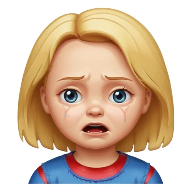 Girl name chucky crying and flooding the place sticker