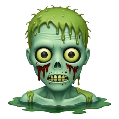 Green Zombie ponda sticker