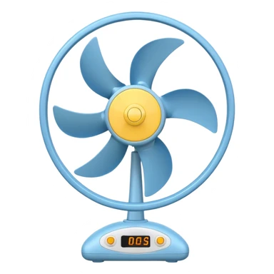 electric fan cartoon sticker