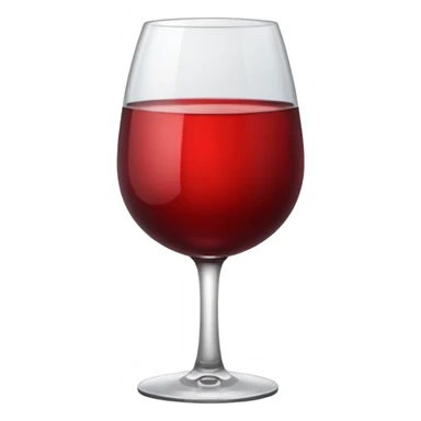 red Wine glass sticker