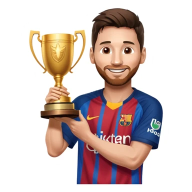 Messi con la copa  sticker