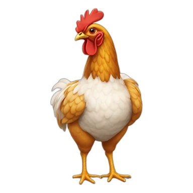 Poulet avec un maillot  sticker