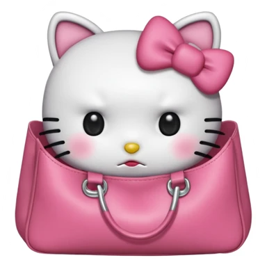 Hello Kitty Face with Bags Under Eyes sticker