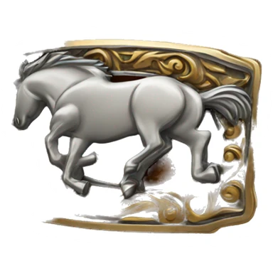 rodeo belt buckle  sticker